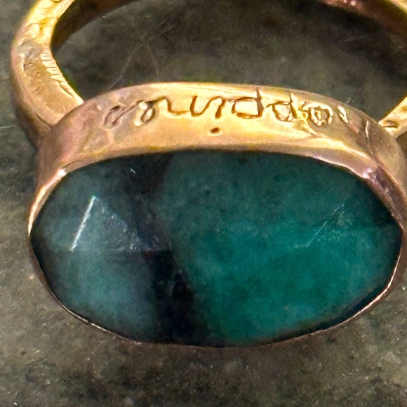 “Ode to Joy” unisex emerald/rose gold ring by Jes MaHarry. New in box. - Picture 4 of 12